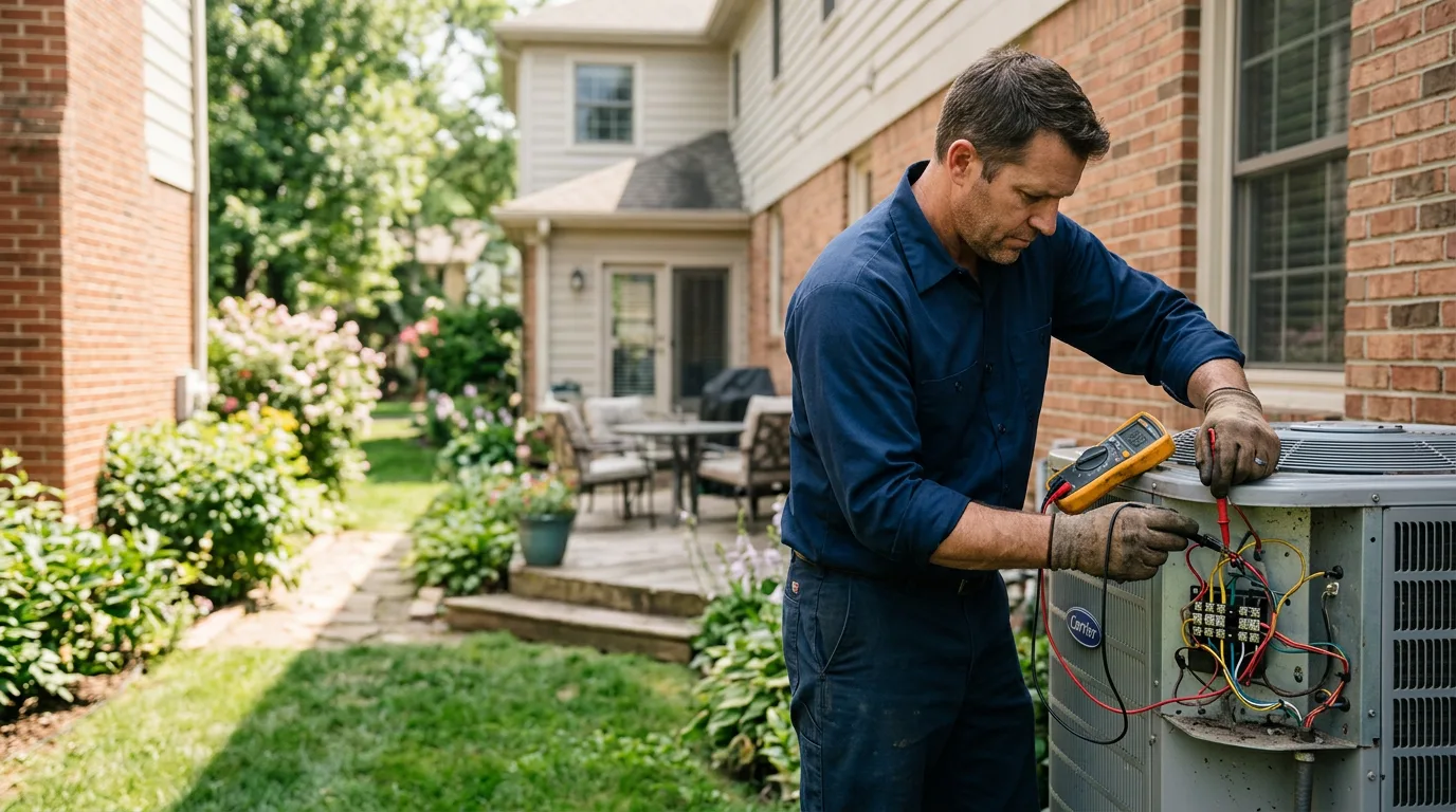 HVAC technician working near Burlington Junction, MO